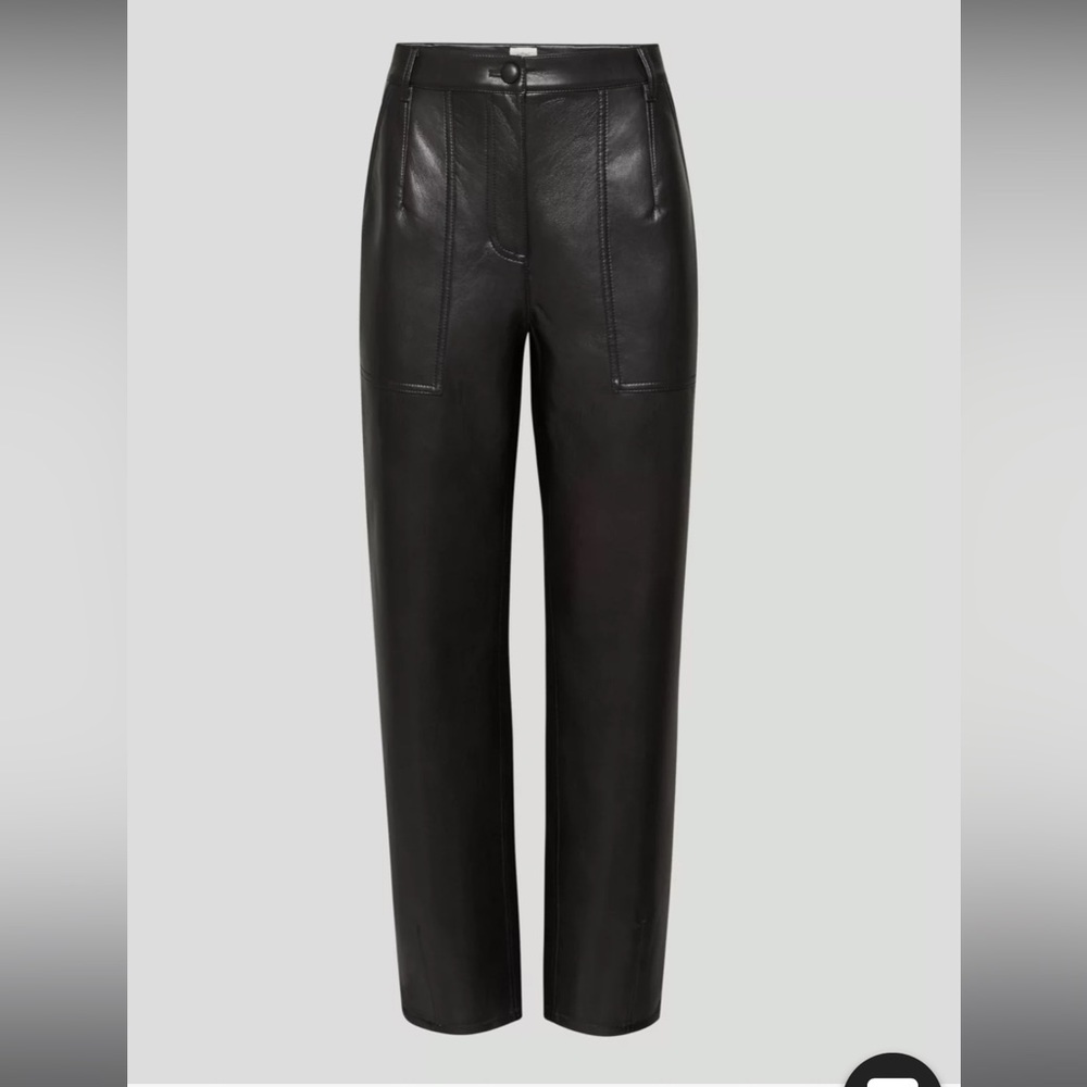 Aritzia Wilfred Nadia Leather Pants